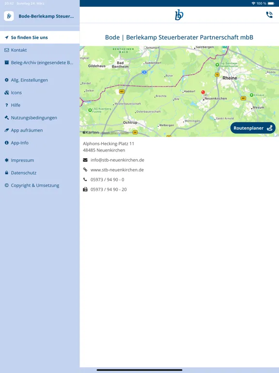 Steuerberater Bode-Berlekamp iPad 应用截图