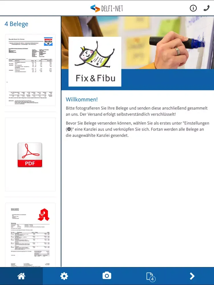 تصاویر delfi-net - Fix + Fibu iPad 