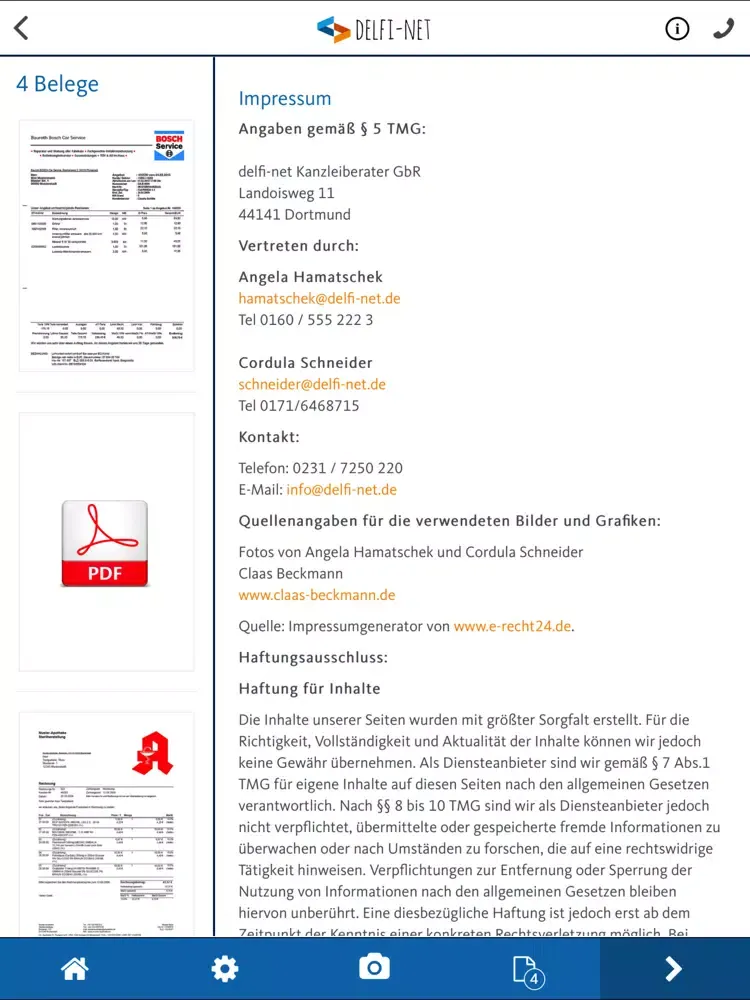 تصاویر delfi-net - Fix + Fibu iPad 
