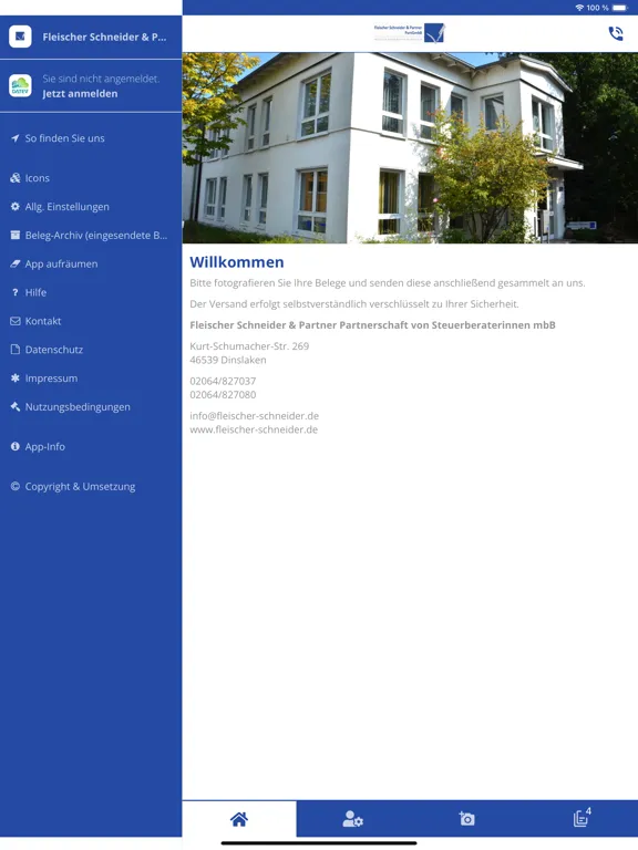 Fleischer Schneider & Partner iPad  스크린샷