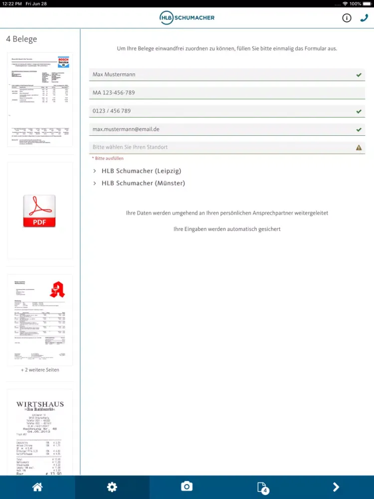 HLB Schumacher iPad  스크린샷