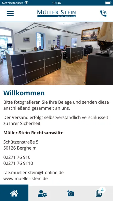 Müller-Stein Rechtsanwälte سکرین شاٹس