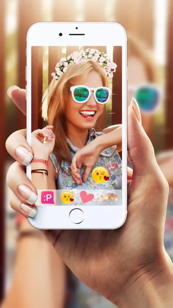 Captures d'écran de Fun Face app - edit photo filters & funny effects