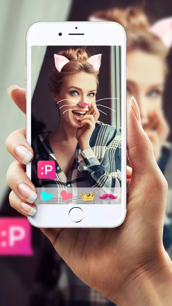 Captures d'écran de Fun Face app - edit photo filters & funny effects