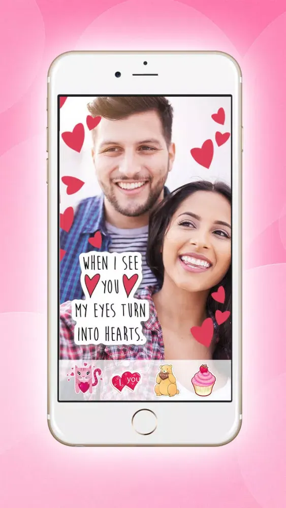 Capturas de tela do Love photo editor - face filters pic frames maker