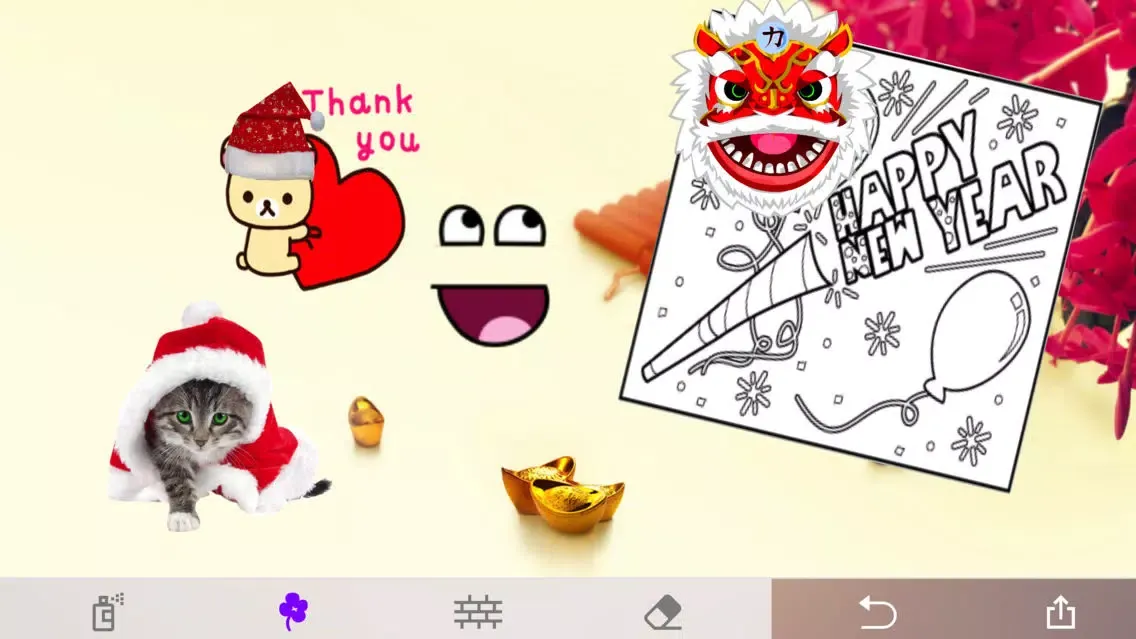 Graffiti - color switch, greeting cards & doodle Screenshots