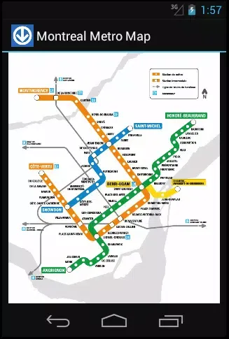 Montreal Metro Map スクリーンショット