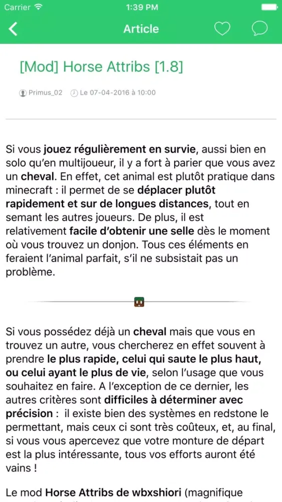 Captures d'écran de MC-France