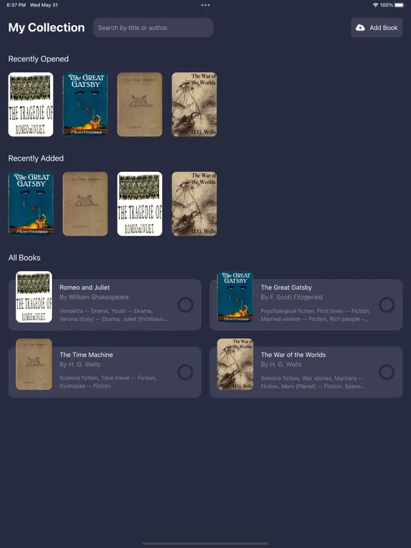 Inkwell - Customizable Ebooks iPad  Screenshots