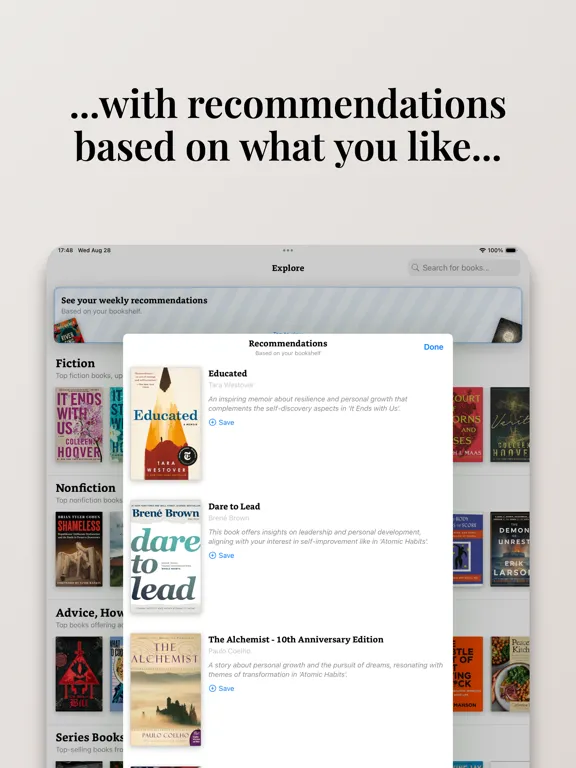 Скриншоты Reading Log: Book Tracker iPad 