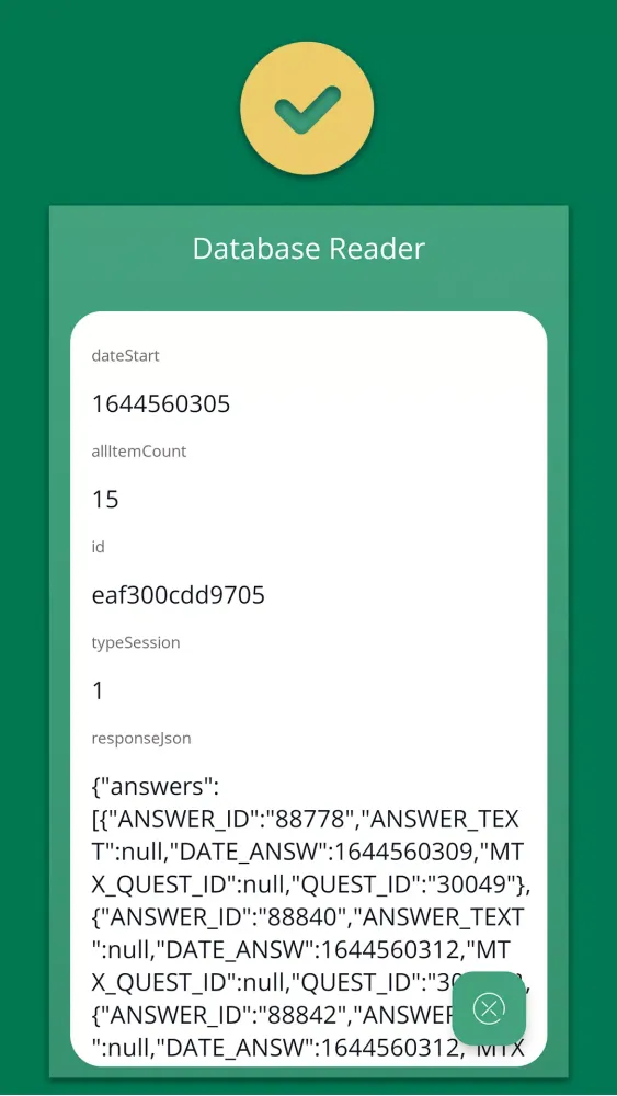 Database reader سکرین شاٹس