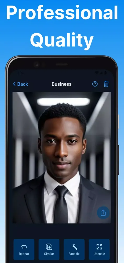 Ảnh chụp màn hình của AI Headshot Generator