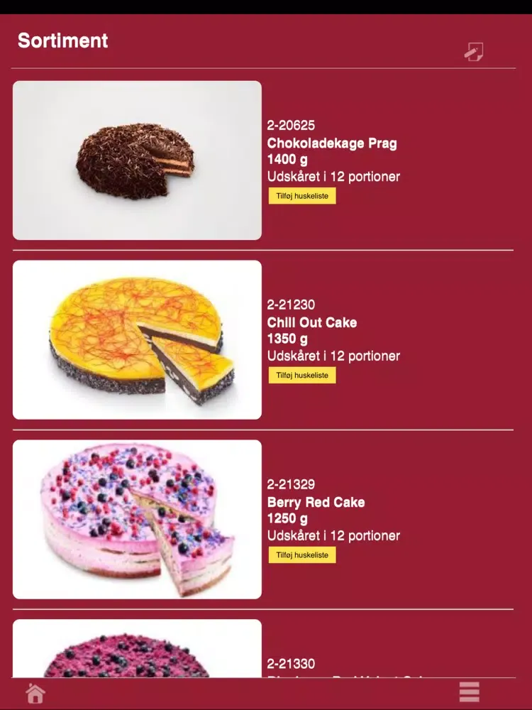 Capturas de tela do Dina Food iPad 