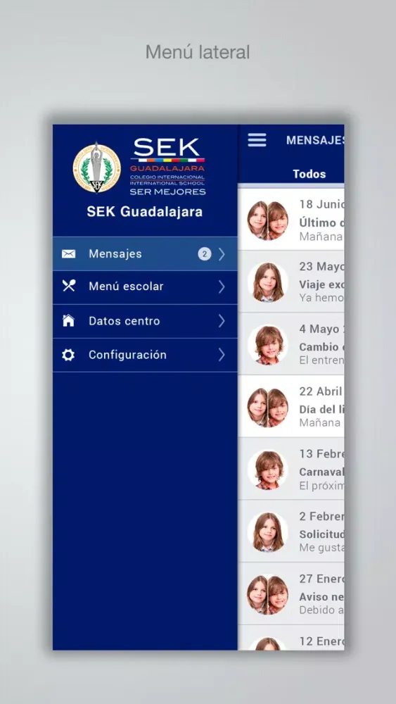Captures d'écran de MensaSEK Guadalajara
