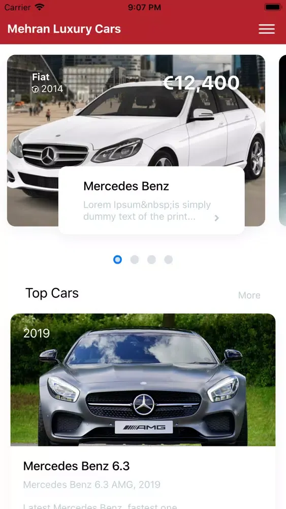 Zrzuty ekranu Mehran Luxury Cars