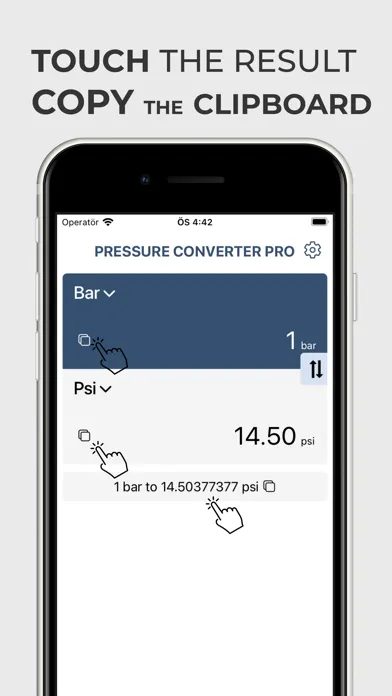 Capturas de pantalla de Pressure Converter Psi Bar Pas