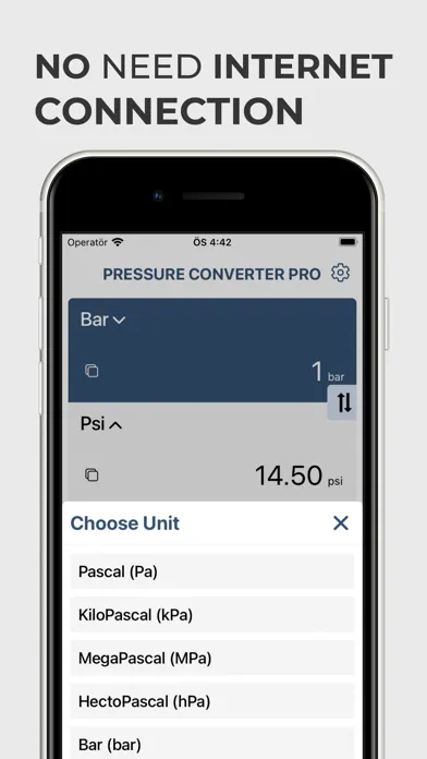 Capturas de pantalla de Pressure Converter Psi Bar Pas