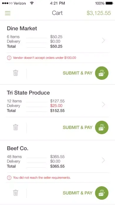 Dine Market Ekran Görüntüleri
