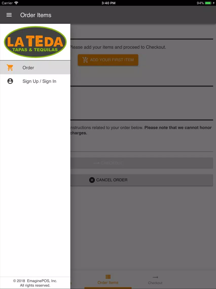 Screenshot di Lateda Tapas & Tequilas iPad 