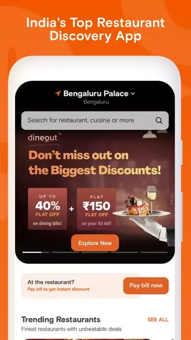 Capturas de pantalla de Dineout: Restaurant Offers