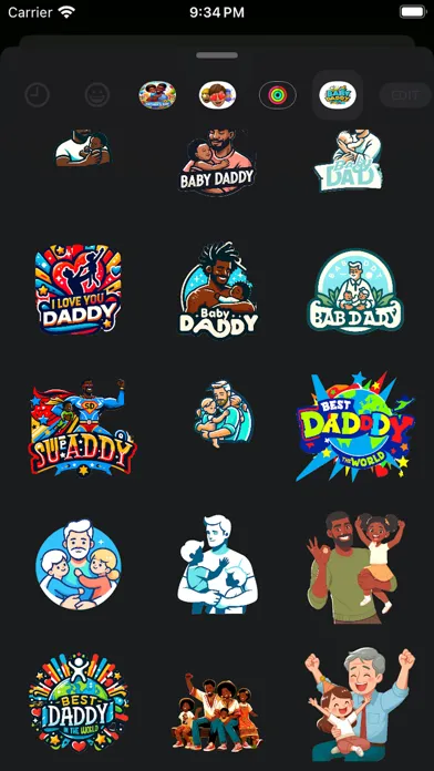 Captures d'écran de Baby Daddy Stickers