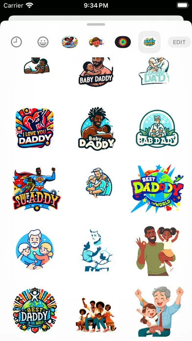 Captures d'écran de Baby Daddy Stickers