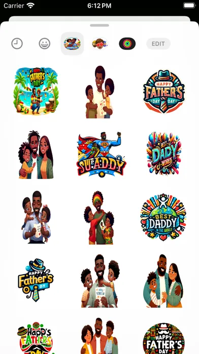 Black Fathers Day Stickers应用截图