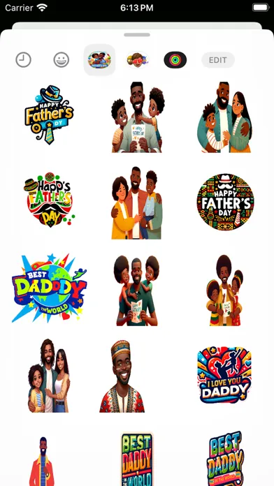 Black Fathers Day Stickers应用截图
