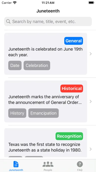 ภาพหน้าจอของ Juneteenth Day
