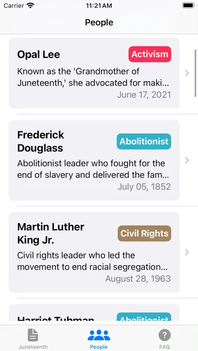 ภาพหน้าจอของ Juneteenth Day