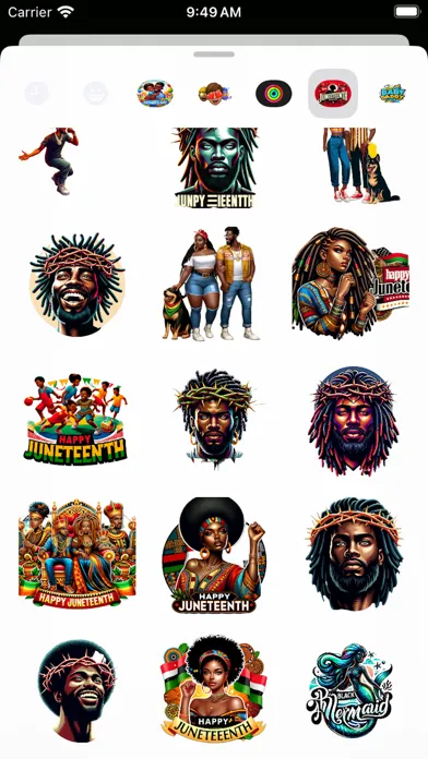 Juneteenth Concert Stickers स्क्रीनशॉट