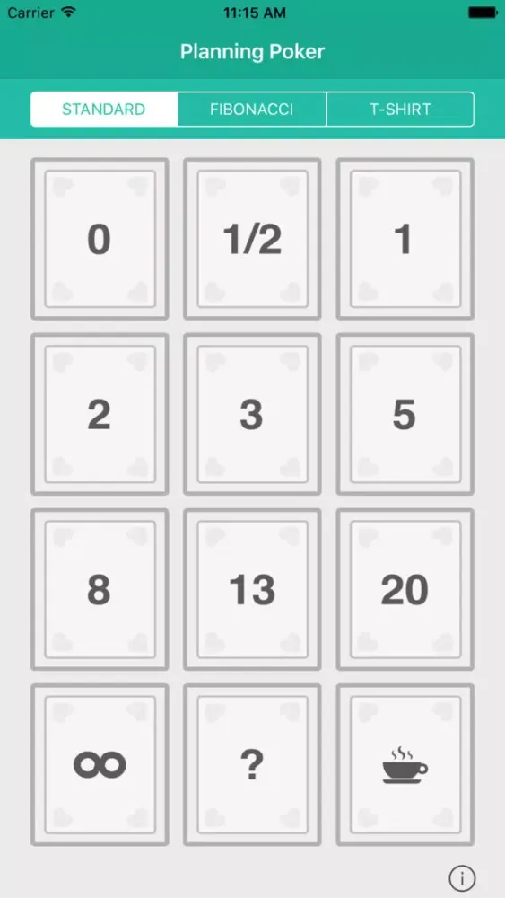 Tangkapan layar Agile Scrum Planning Poker