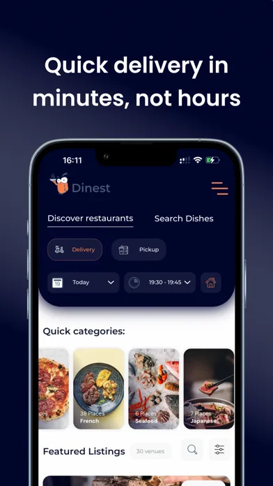Dinest: Delivery & Dining應用截圖