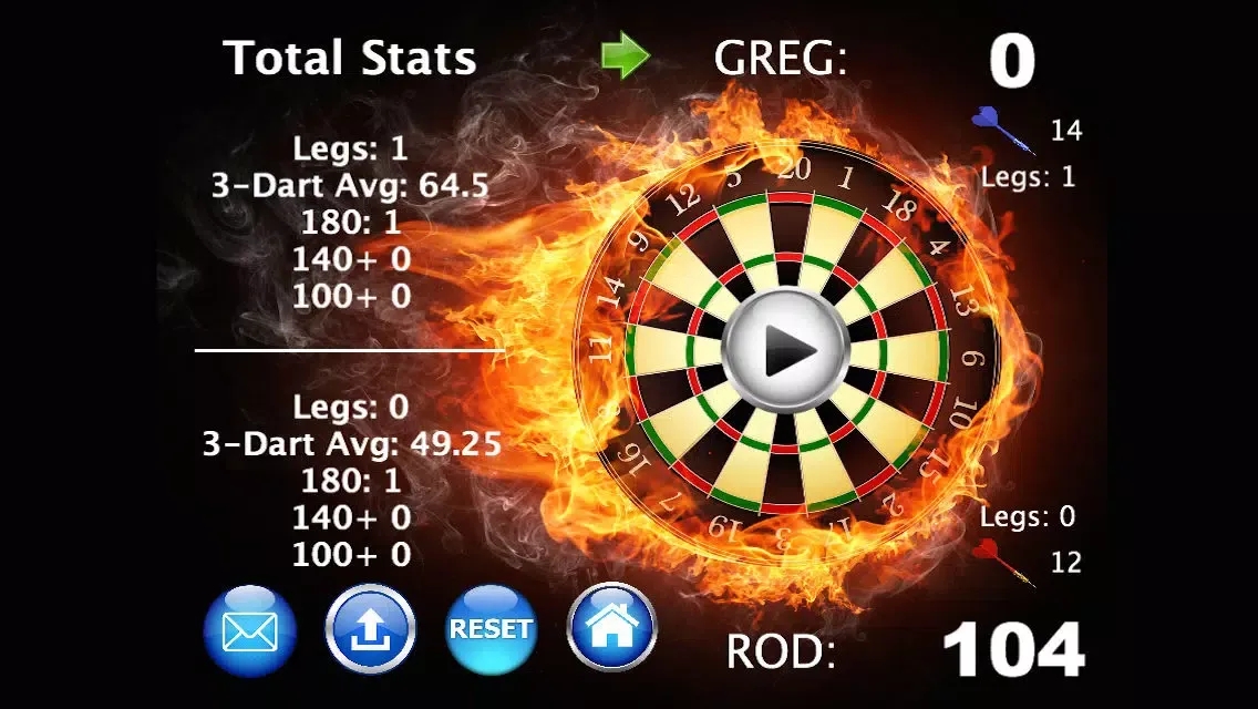 Real Darts سکرین شاٹس