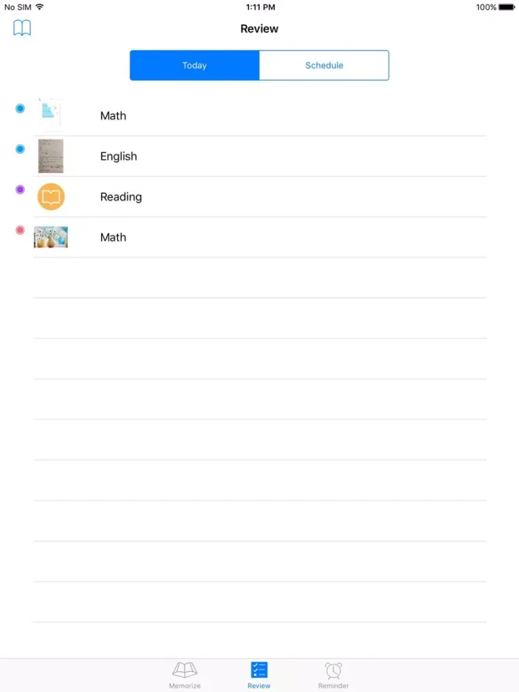 تصاویر Super Memorize iPad 
