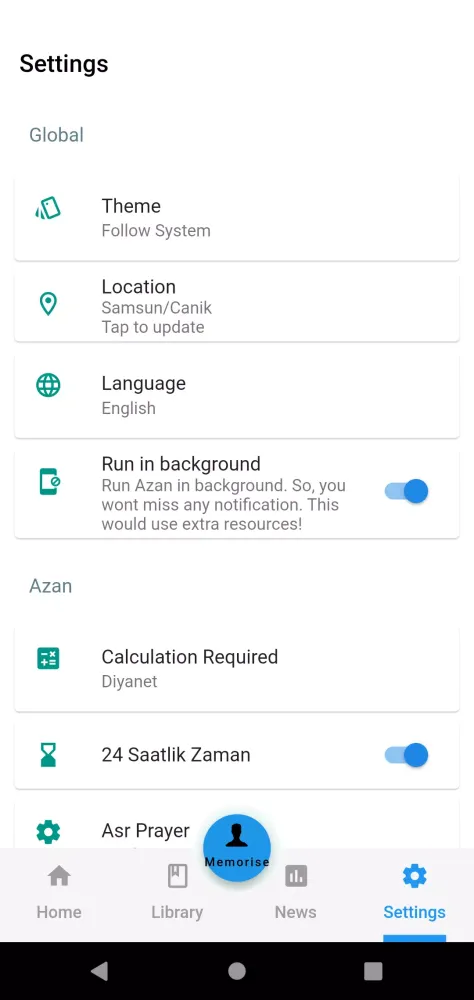 Prayer time, Quran Screenshots