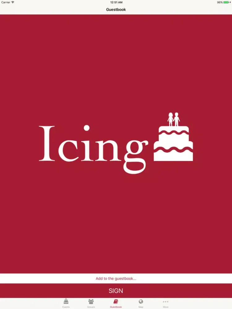 Скриншоты Icing - Share Your Wedding iPad 