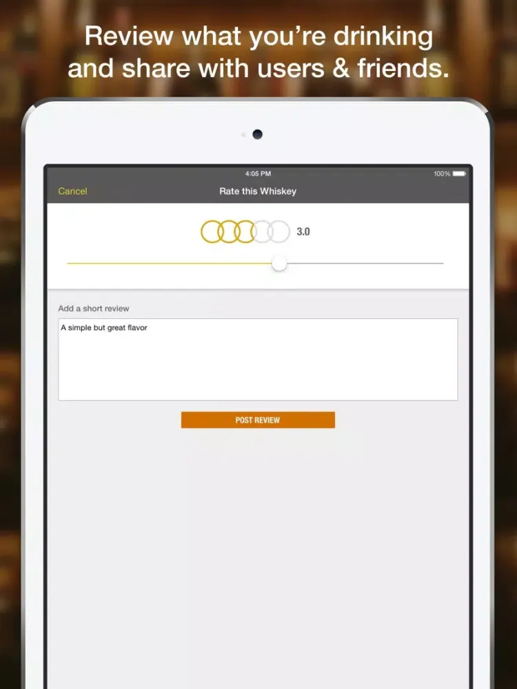 Ảnh chụp màn hình của Barreled: The Social World of Whiskey Reviews iPad 