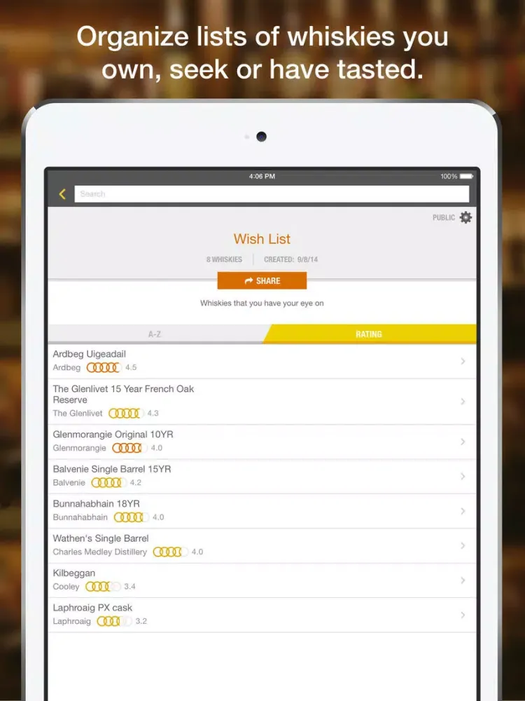 Ảnh chụp màn hình của Barreled: The Social World of Whiskey Reviews iPad 