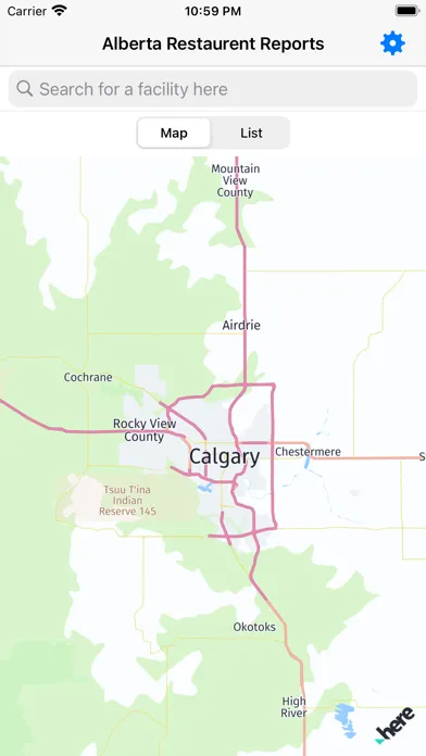 Zrzuty ekranu Alberta Restaurant Reports