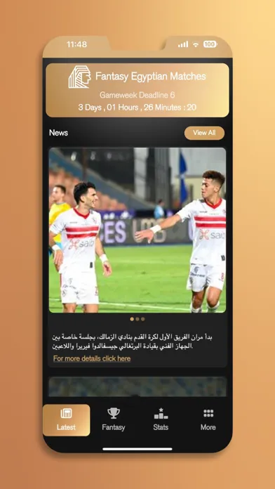ภาพหน้าจอของ Fantasy Leagues