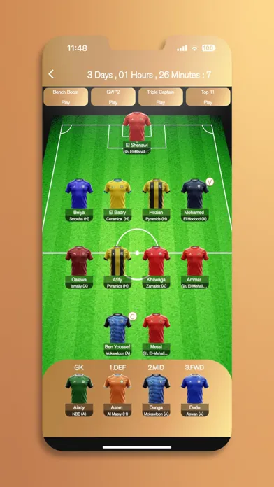 ภาพหน้าจอของ Fantasy Leagues