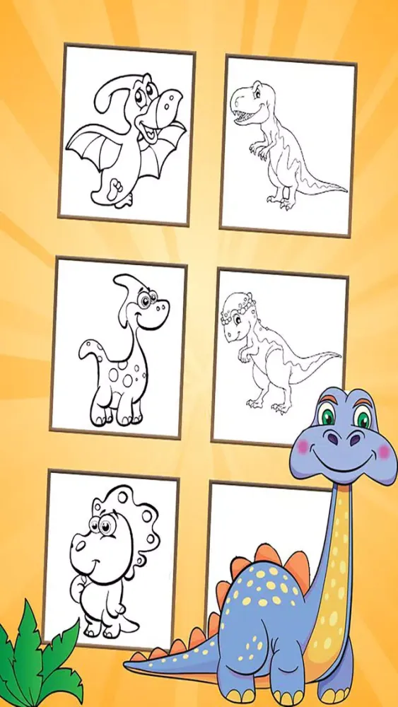 Coloring Book for Dinosaur应用截图