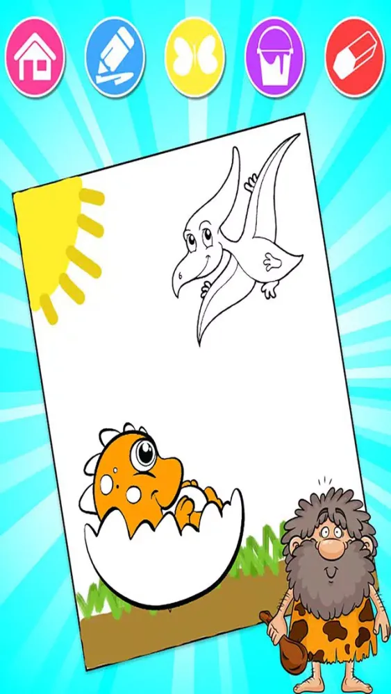 Coloring Book for Dinosaur应用截图
