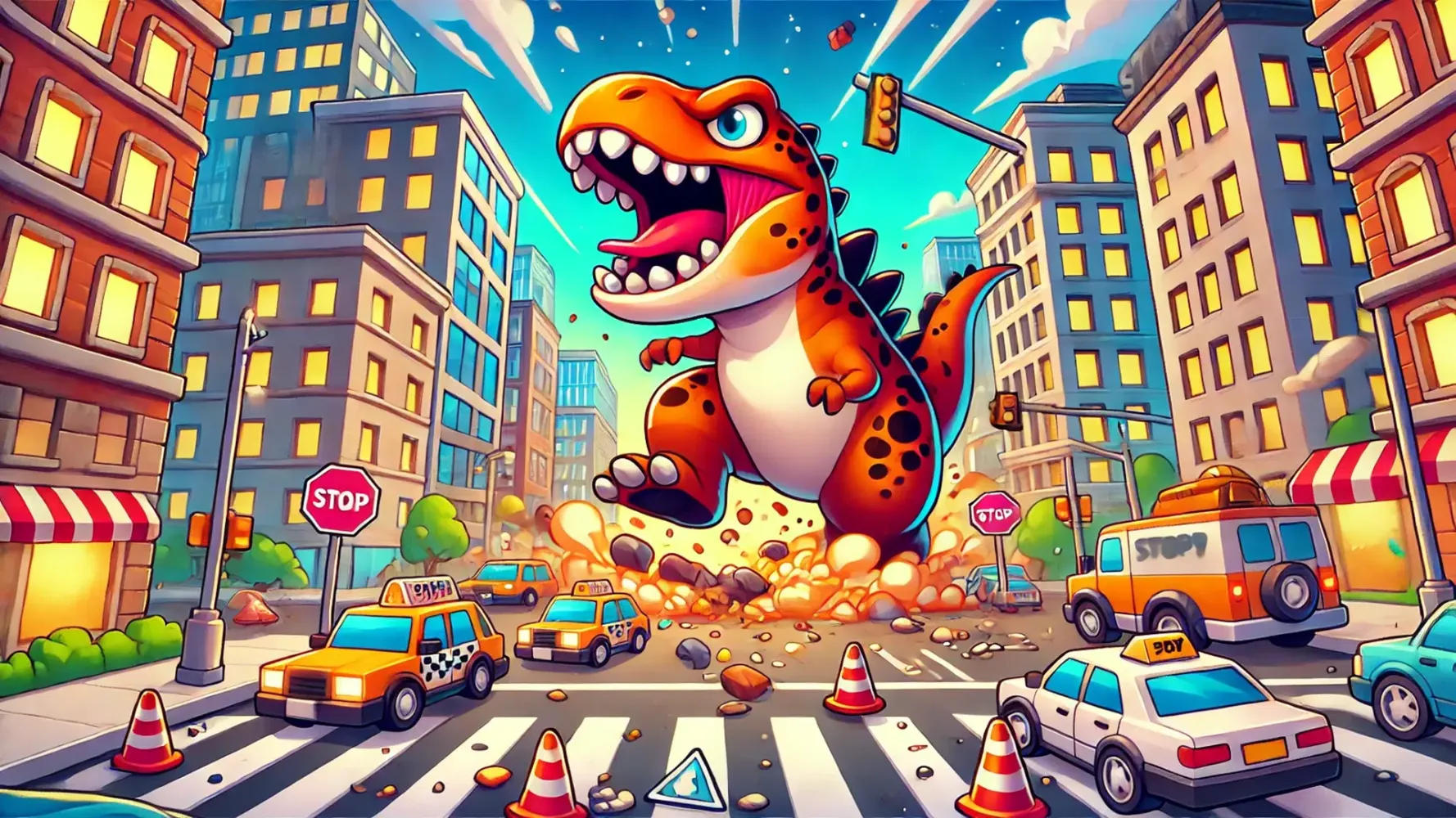 Скриншоты Dino Game City Destruction