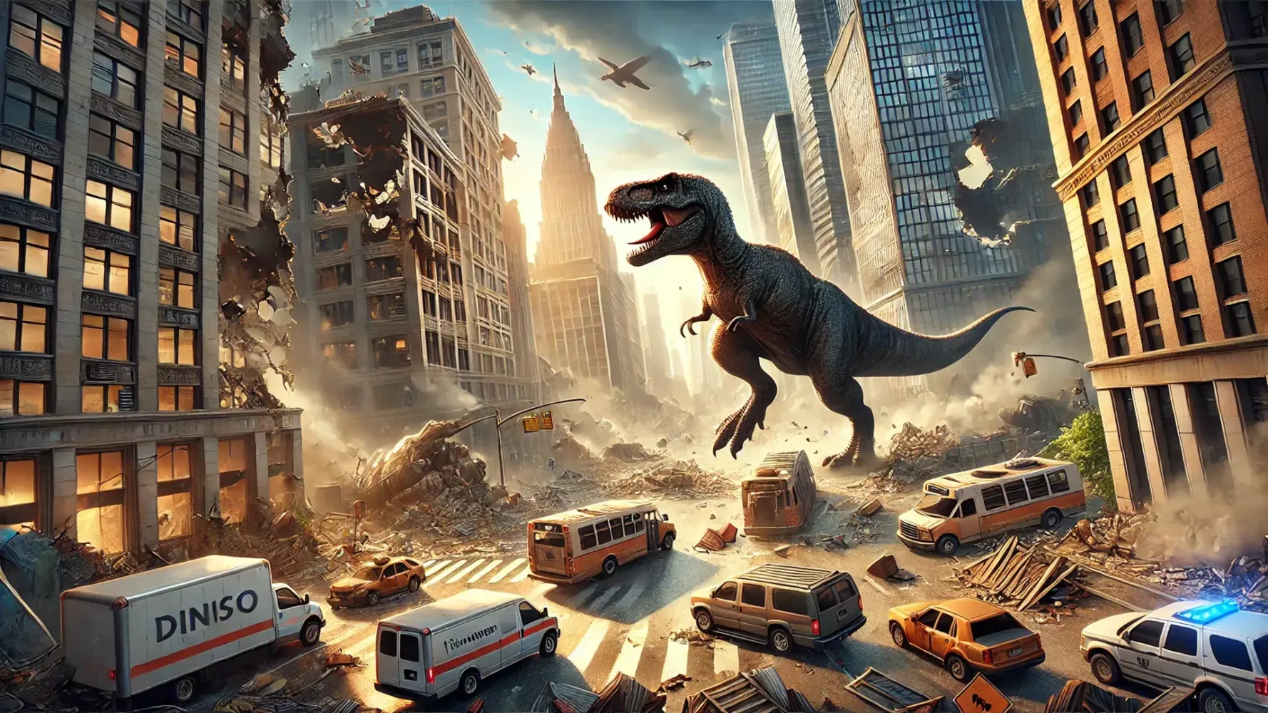 Скриншоты Dino Game City Destruction