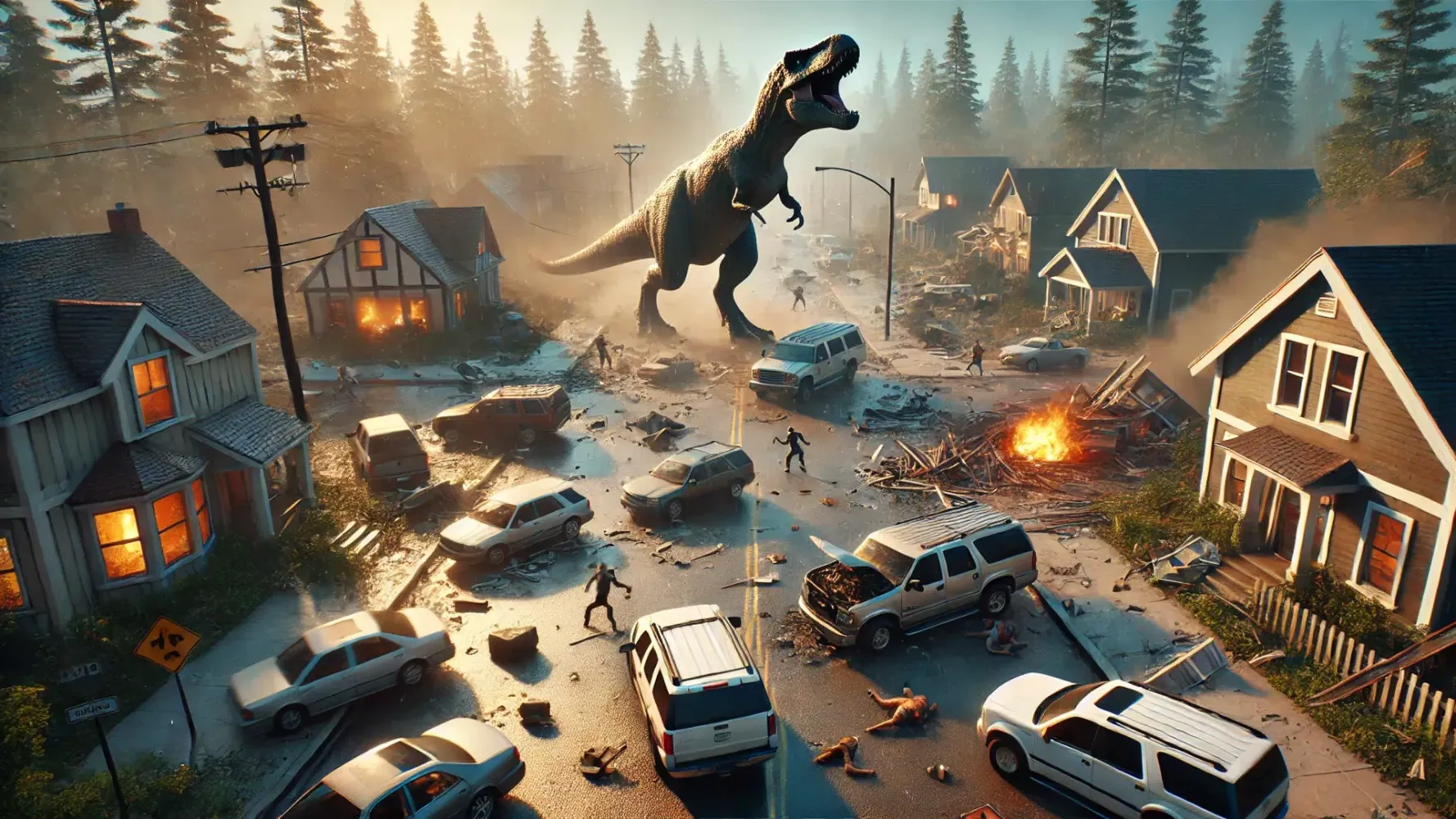 Скриншоты Dino Game City Destruction