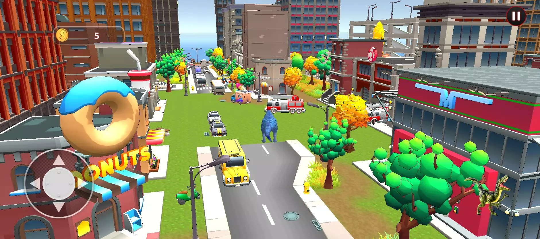 Скриншоты Dino Game City Destruction