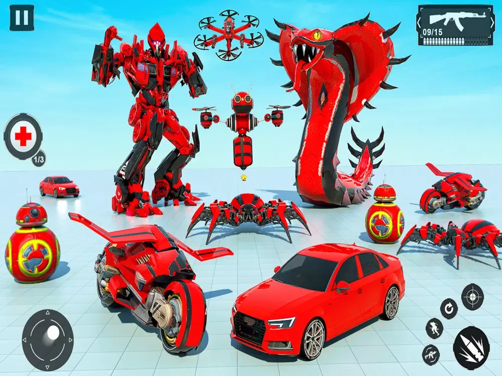Snake Robot Car Transform Game iPad स्क्रीनशॉट