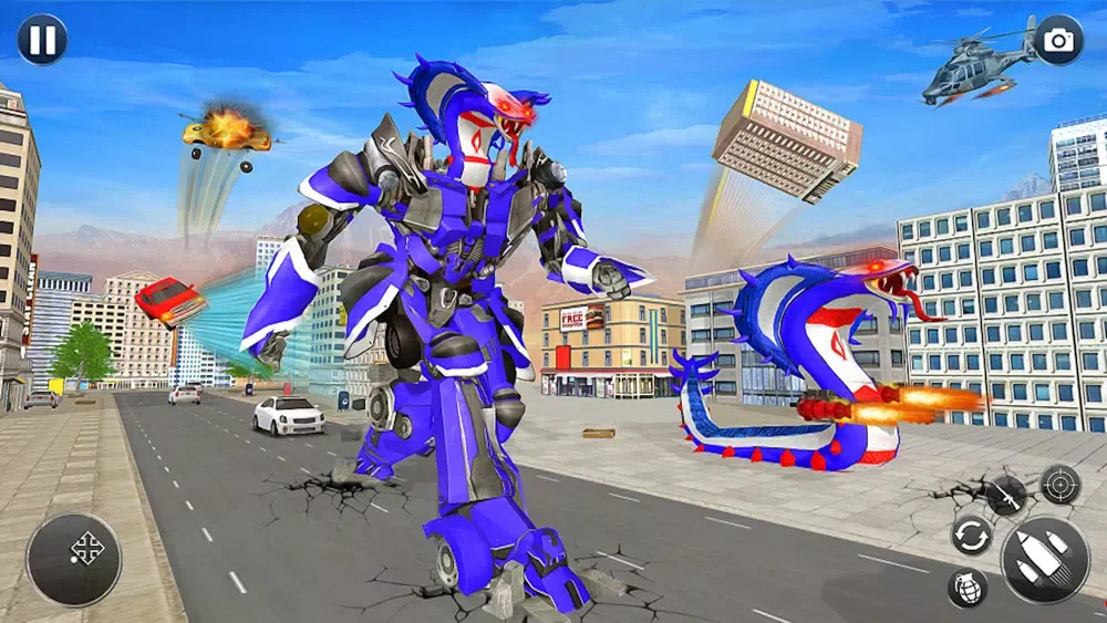 Snake Robot Car Transform Game स्क्रीनशॉट